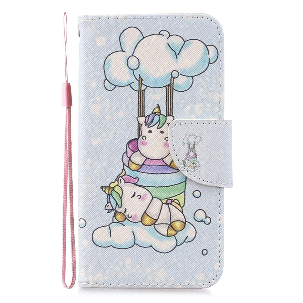 Anymob Xiaomi Redmi Leather Case Flip Fashionable 2 Unicorn Cover Wallet-Mobile Phone Cases-PEROZ Accessories