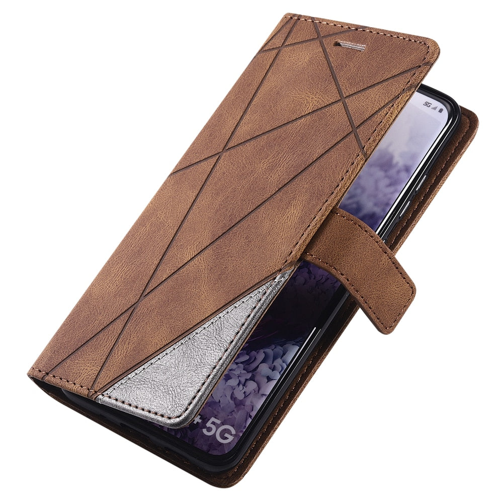 Anymob Samsung Navy Blue Flip Case Leather Phone Wallet Cover Protection-Mobile Phone Cases-PEROZ Accessories