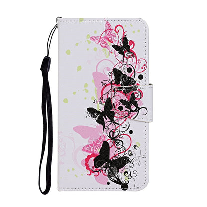 Anymob Samsung Graffiti Butterfly Phone Cases Leather Flip Stand Cover-Mobile Phone Cases-PEROZ Accessories