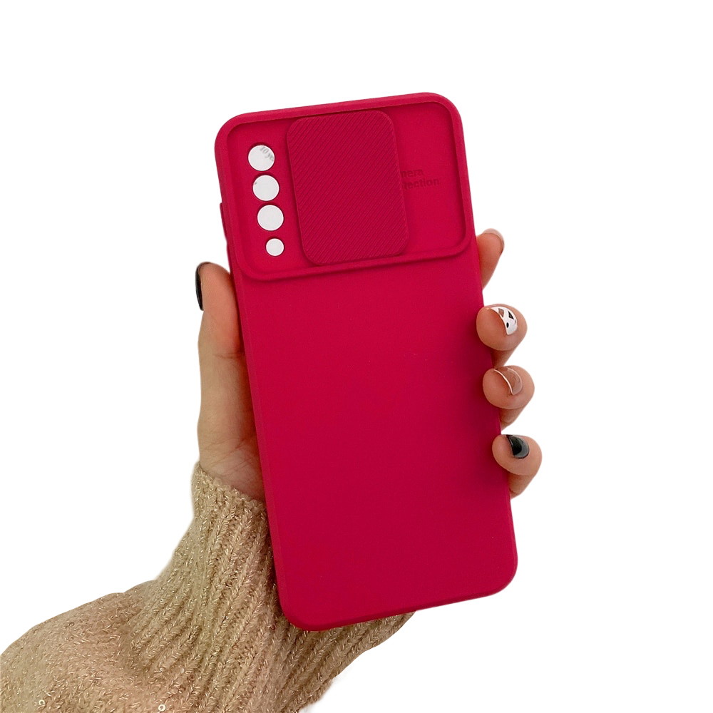 Anymob Samsung Case Red Camera Lens Protection Phone Color Candy Soft Back Cover-Mobile Phone Cases-PEROZ Accessories
