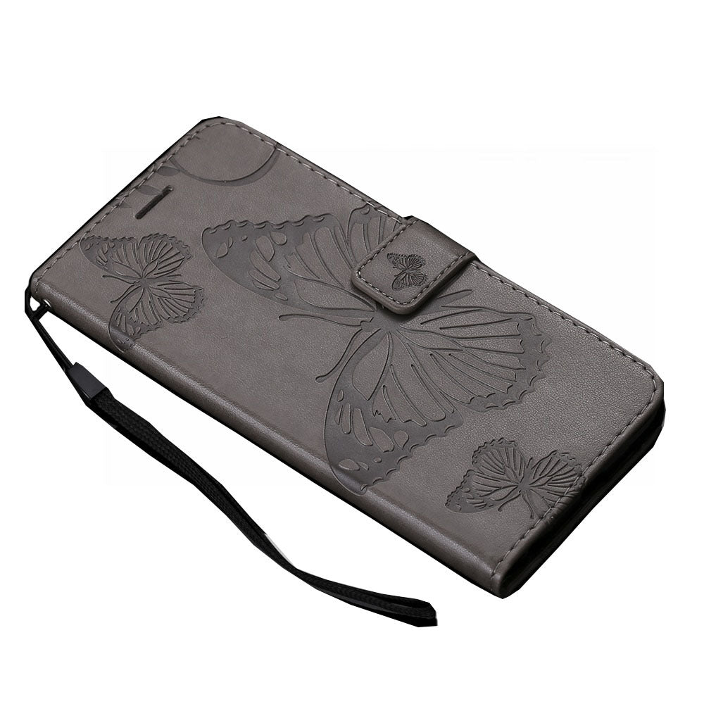 Anymob Samsung Gray Flip Leather Case Back Cover Wallet Phone Shell-Mobile Phone Cases-PEROZ Accessories