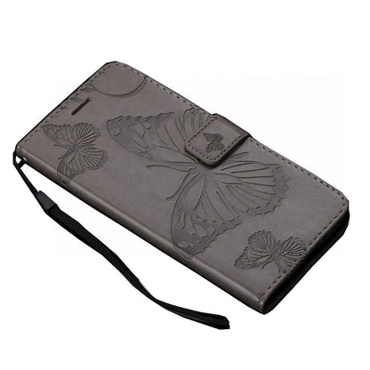 Anymob Samsung Gray Flip Leather Case Back Cover Wallet Phone Shell-Mobile Phone Cases-PEROZ Accessories