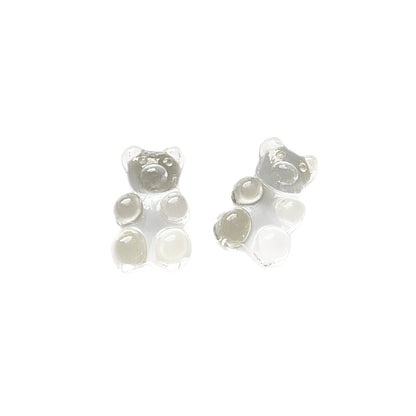 Anykidz 10pcs Transparent Bear Shoe Charm Accessories Jeans Clogs Pendants Designer Ornament Jibbitz for Crocs-Shoe Charms-PEROZ Accessories