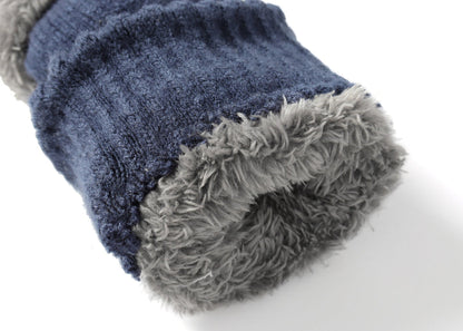 Tarramarra Fingerless Ultra Plush Knit Gloves-Gloves &amp; Mittens-PEROZ Accessories