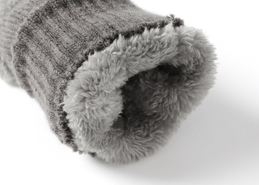Tarramarra Fingerless Ultra Plush Knit Gloves-Gloves &amp; Mittens-PEROZ Accessories