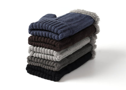 Tarramarra Fingerless Ultra Plush Knit Gloves-Gloves &amp; Mittens-PEROZ Accessories