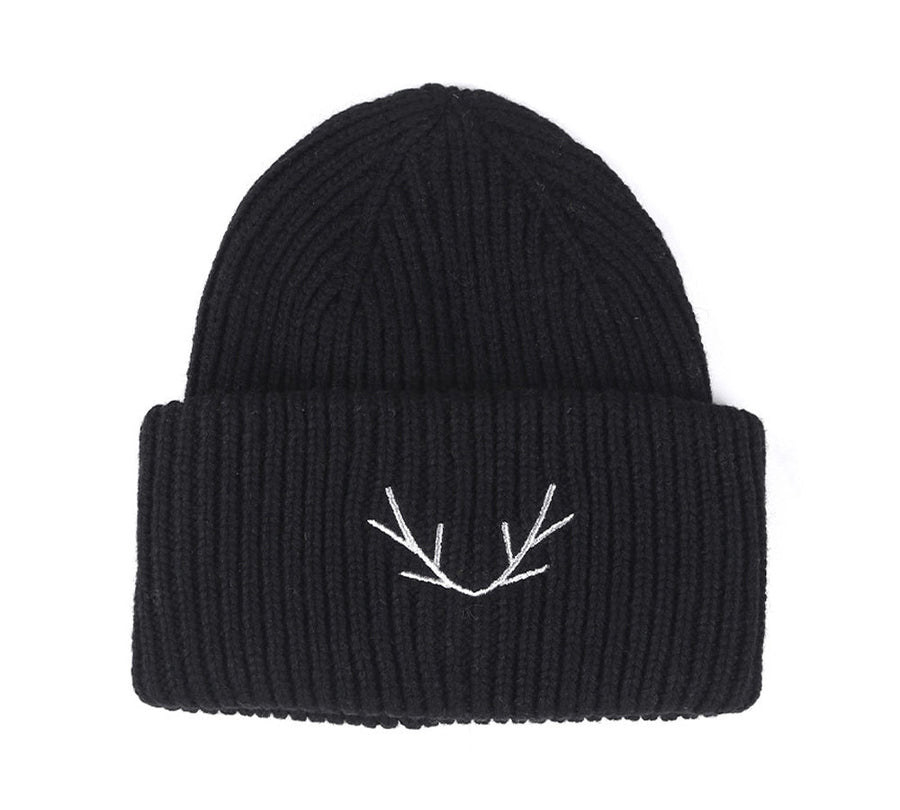Tarramarra Antler Beanie Hat Winter Knit-Hats-PEROZ Accessories