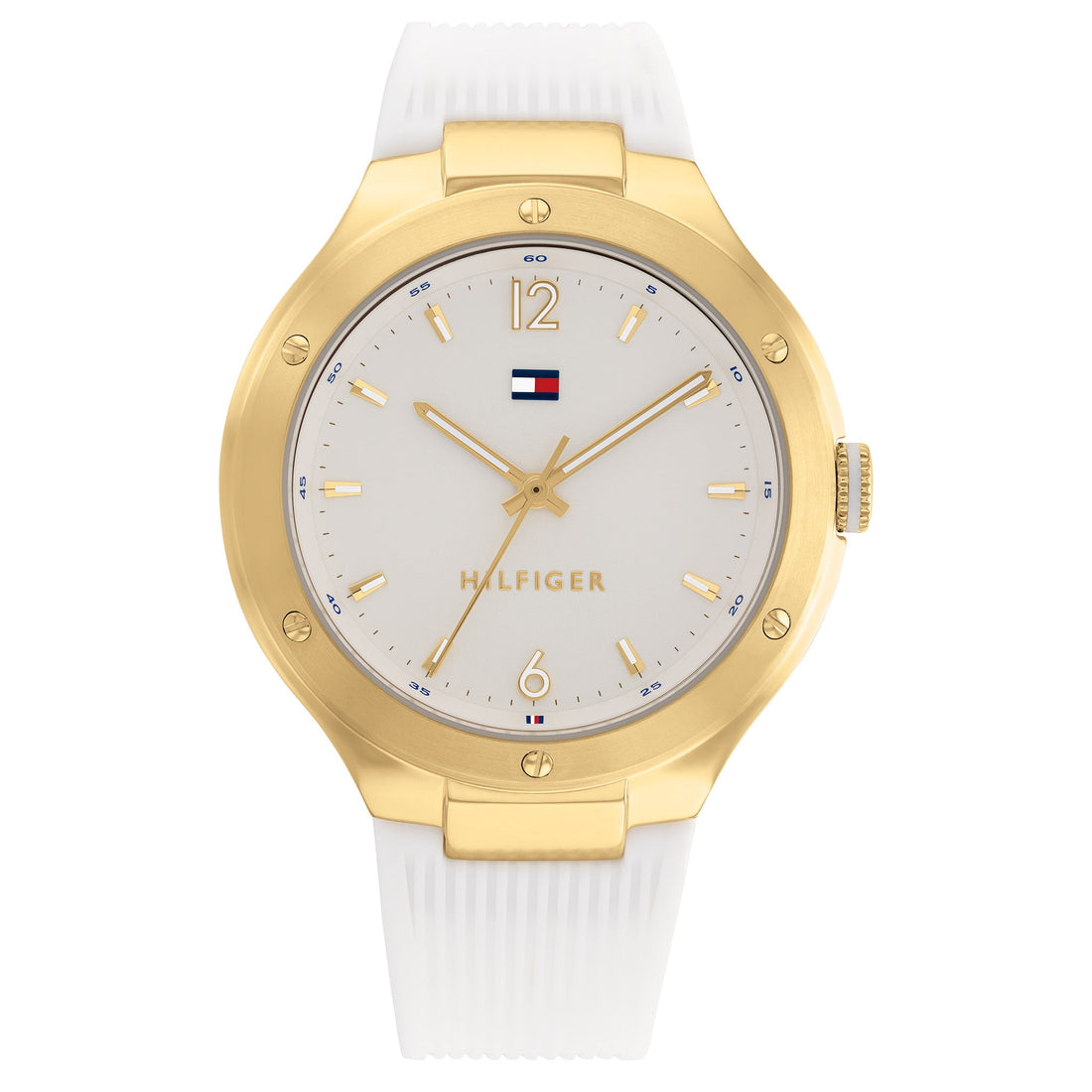Tommy Hilfiger White Silicone White Dial Ladies Watch - 1782473-Quartz Watches-PEROZ Accessories