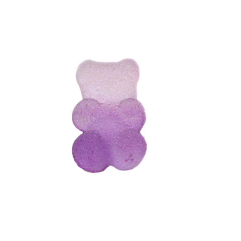 Anykidz 10pcs Gradient Purple Bear Shoe Charm Accessories Jeans Clogs Pendant Pin Eraser Type Designer Ornament Jibbitz for Crocs-Shoe Charms-PEROZ Accessories
