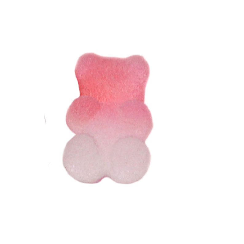 Anykidz 10pcs Gradient Rose Red Bear Shoe Charm Accessories Jeans Clogs Pendant Pin Eraser Type Designer Ornament Jibbitz for Crocs-Shoe Charms-PEROZ Accessories
