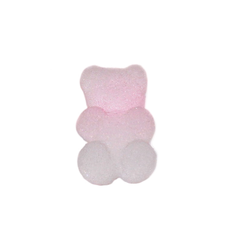 Anykidz 10pcs Gradient Pink Bear Shoe Charm Accessories Jeans Clogs Pendant Pin Eraser Type Designer Ornament Jibbitz for Crocs-Shoe Charms-PEROZ Accessories