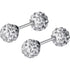 Anyco Fashion Earrings 6MM 925 Sterling Silver Luxury Sparkling Zircon Ball Stud for Women Minimalist Bead Piercing Jewelry Accessories-Earrings-PEROZ Accessories