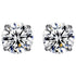 Anyco Fashion Earrings 925 Sterling Silver Simple Luxury Zircon Mini Small Stud for Women Body Piercing Jewelry Accessories 6MM-Earrings-PEROZ Accessories