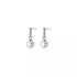 Anyco Fashion Earrings Sterling Silver Trendy Pave Zircon Pearl Pendant Stud for Women Chic Charm Party Jewelry Accessories-Earrings-PEROZ Accessories