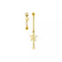 Anyco Fashion Earrings Gold 925 Sterling Silver Simple Chain Sweet Star Tassel Pendant Drop for Women Jewelry-Earrings-PEROZ Accessories
