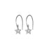 Anyco Fashion Earrings Real Genuine Sterling Silver Romantic Tassel Hollow Shiny Zircon Star Cute Charm Pendant Jewelry for Women-Earrings-PEROZ Accessories