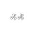 Anyco Fashion Earrings Silver 925 Sterling Cute Romantic Clover Synthetic Opal Stud for Women Jewelry Gift-Earrings-PEROZ Accessories