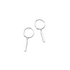 Anyco Fashion Earrings Real Sterling Silver Bohemian Geometry Stick Tassel Stud Hip Hop Punk Party Jewelry Gift for Women-Earrings-PEROZ Accessories