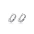 Anyco Fashion Earrings Sterling Silver Minimalism Geometric Strips Zircon Mini Small Stud for Women Teen Unisex Jewelry Gifts-Earrings-PEROZ Accessories
