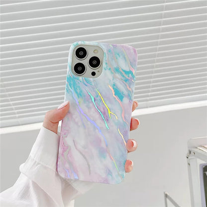 Anymob iPhone Case Messy Cornflower Blue Cloud Pattern Soft Silicone Cover For iPhone 13 11 12 Pro Max X XR XS Max 7 8 Plus SE 2020-Mobile Phone Cases-PEROZ Accessories