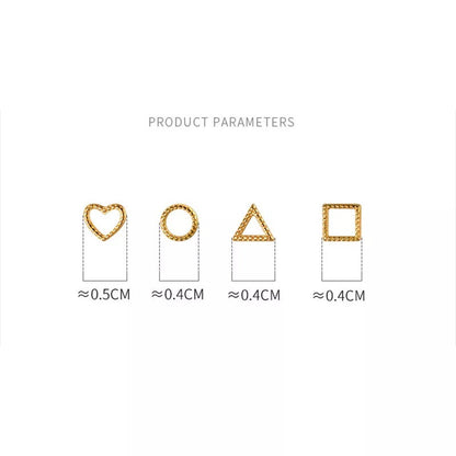 Anyco Fashion Earrings Triangle Gold 925 Sterling Silver Minimalist Stud for Women Cute Teen Jewelry-Earrings-PEROZ Accessories