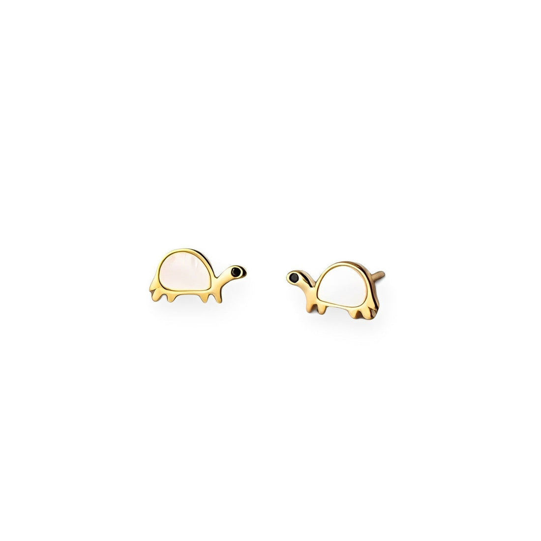 Anyco Fashion Earrings Gold 925 Sterling Cute Zootopia Shell Turtle Small Stud for Women Chic Jewelry Kid Gift-Earrings-PEROZ Accessories