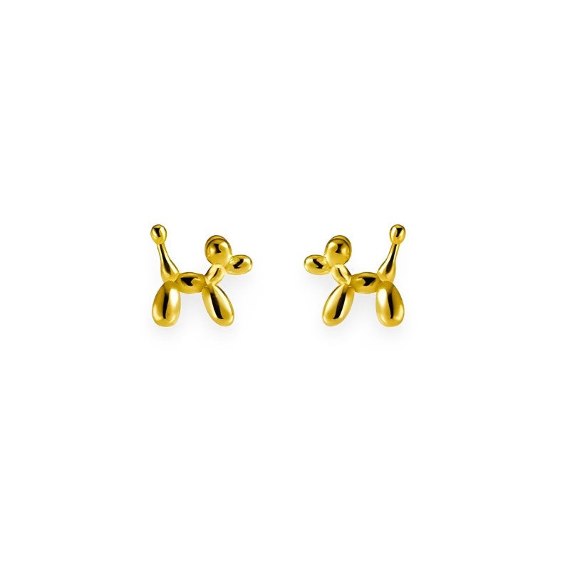 Anyco Fashion Earrings Gold 925 Sterling Cute Cartoon Halloween Puppy Stud Minimalist Jewelry Women Accessories-Earrings-PEROZ Accessories
