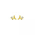Anyco Fashion Earrings Gold 925 Sterling Silver Simple Sweet Clover Shiny Zircon Small Stud Teen Chic Ear Bone Piercing Women Jewelry-Earrings-PEROZ Accessories