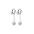 Anyco Fashion Earrings Silver 925 Sterling Romantic Tassel Love Heart Charms Drop for Women Huggies Jewelry-Earrings-PEROZ Accessories