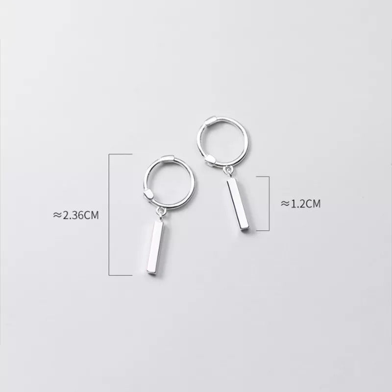 Anyco Fashion Earrings Rose Gold Bohemian Geometry Stick Tassel Stud Hip Hop Punk Party Jewelry Gift for Women-Earrings-PEROZ Accessories