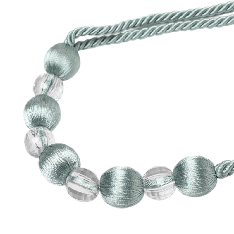 Anyhouz Curtain Tie Blue Bead Curtain Tieback Rope Curtain Home Accessories-Curtain Tie-PEROZ Accessories