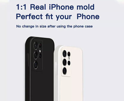 Anymob iPhone Phone Case Full Lens Sage Green Square Silicone Cover For IOS 13 11 12 Pro Max Mini X XS Max XR 7 8 6 6S Plus SE Compatible-Mobile Phone Cases-PEROZ Accessories