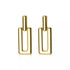 Anyco Fashion Earrings Gold Trendy Geometric Square Stud Chic Elegant Party Jewelry Accessories for Women-Earrings-PEROZ Accessories