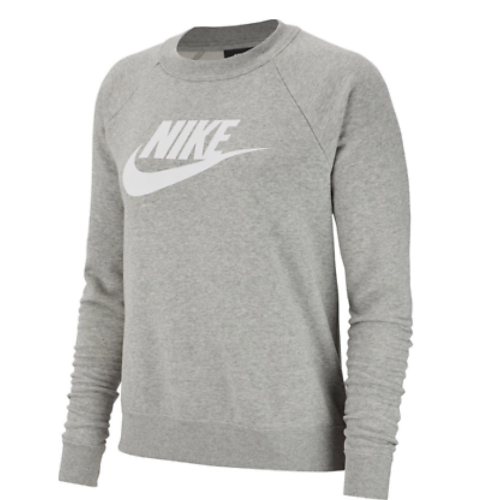 Nike Essentials Plus Crew Neck Fleece - Women Sweatshirts Grey-Fashion-PEROZ Accessories