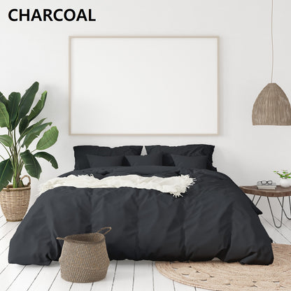 Royal Comfort 1000 Thread Count Bamboo Cotton Sheet and Quilt Cover Complete Set-Bed Linen-PEROZ Accessories