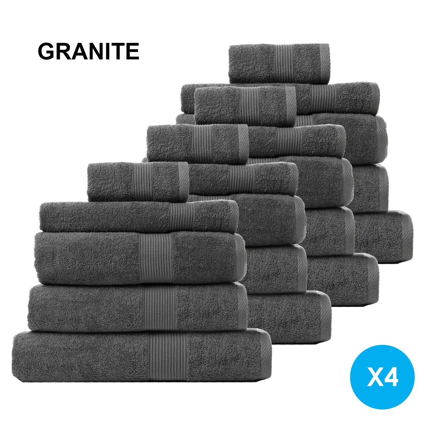 Royal Comfort Cotton Bamboo Towel Bundle Set 450GSM Luxurious Absorbent - 20 pcs-Towels-PEROZ Accessories
