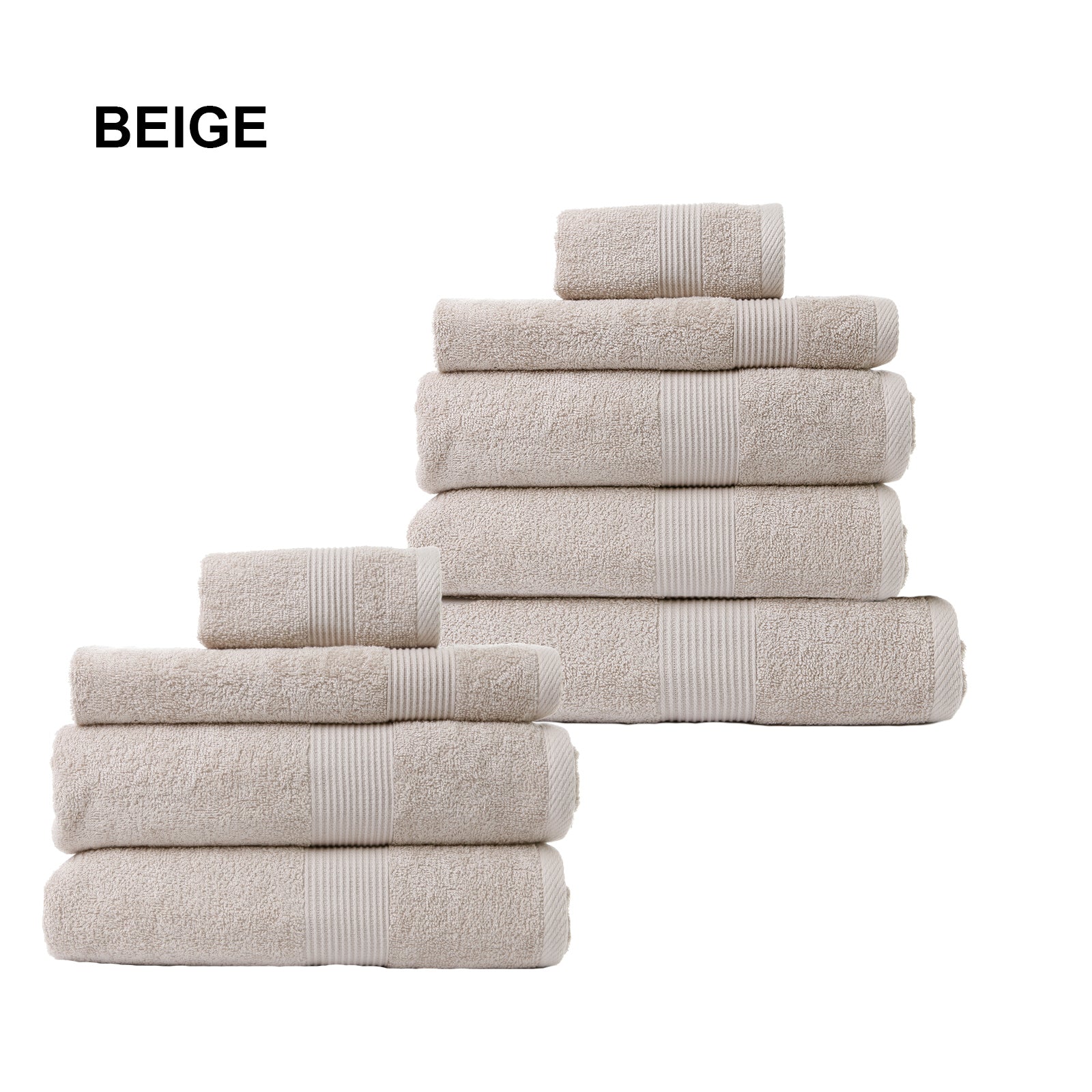 Royal Comfort Cotton Bamboo Towel Bundle Set 450GSM Luxurious Absorbent- 9 pcs-Towels-PEROZ Accessories
