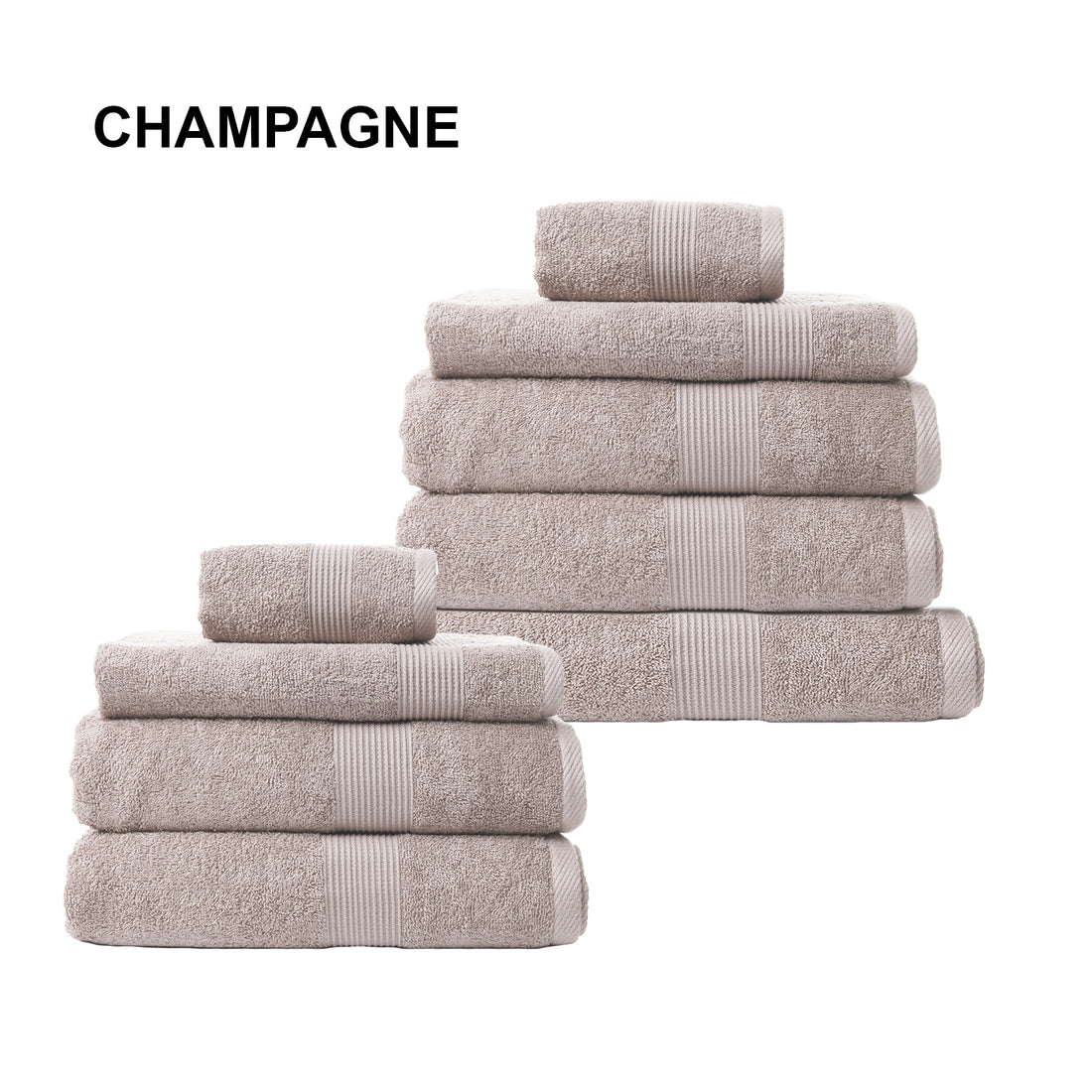 Royal Comfort Cotton Bamboo Towel Bundle Set 450GSM Luxurious Absorbent- 9 pcs-Towels-PEROZ Accessories