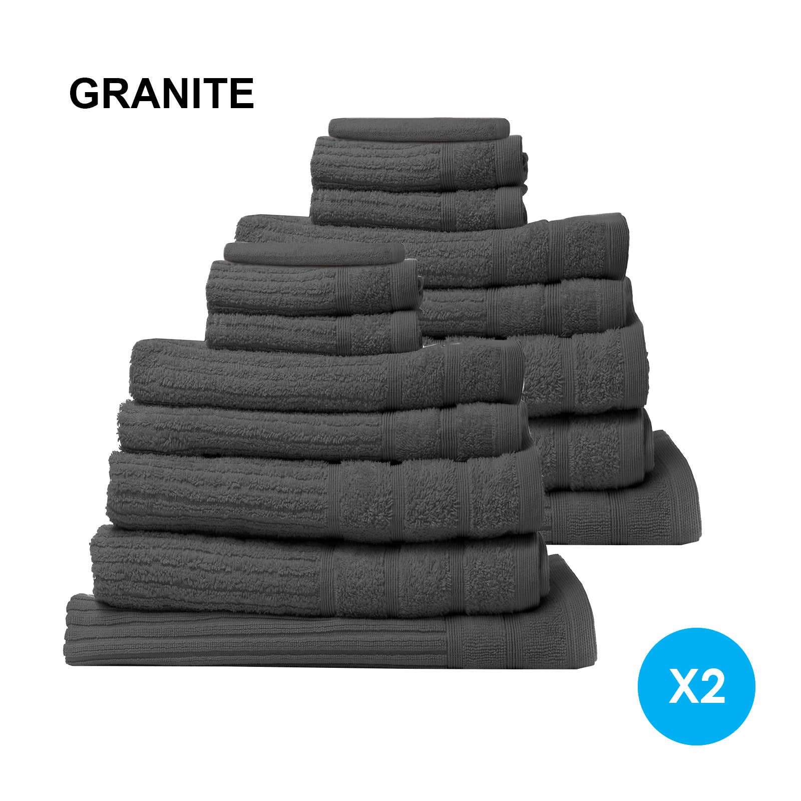 Royal Comfort Cotton Eden Towel Set 600GSM Luxurious Absorbent-Towels-PEROZ Accessories