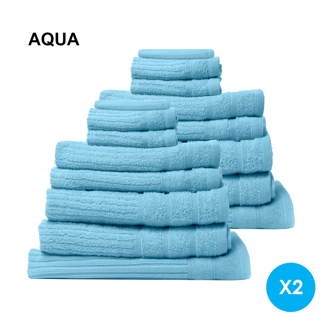 Royal Comfort Cotton Eden Towel Set 600GSM Luxurious Absorbent-Towels-PEROZ Accessories