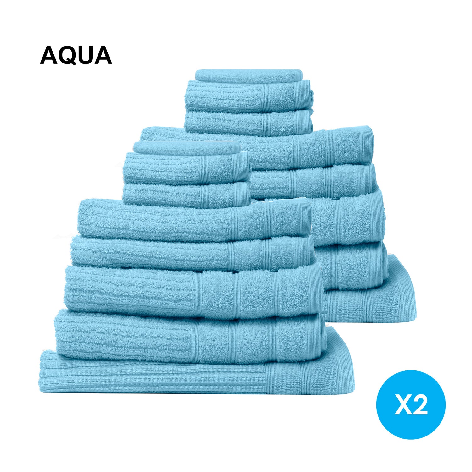 Royal Comfort Cotton Eden Towel Set 600GSM Luxurious Absorbent-Towels-PEROZ Accessories