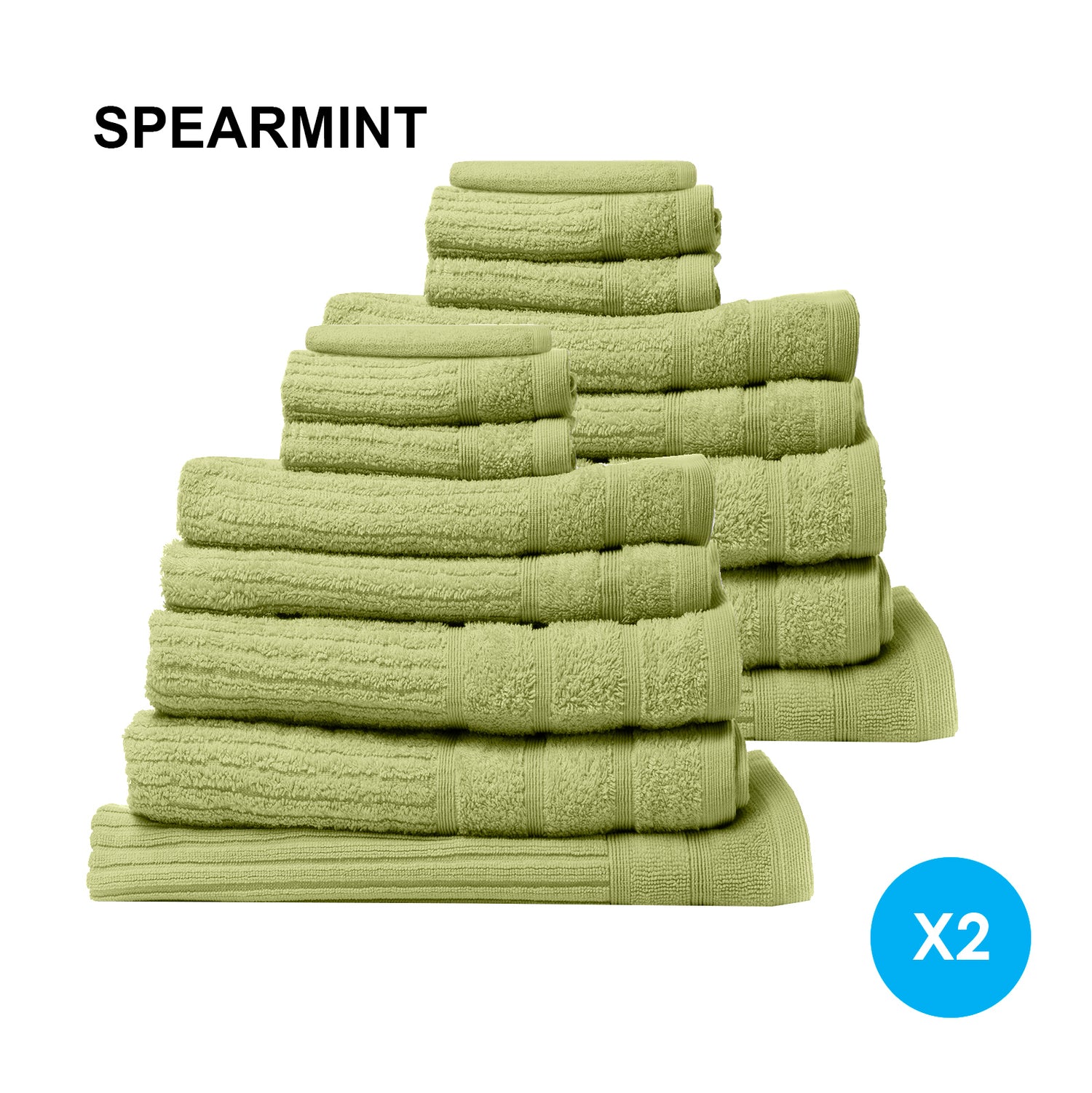 Royal Comfort Cotton Eden Towel Set 600GSM Luxurious Absorbent-Towels-PEROZ Accessories