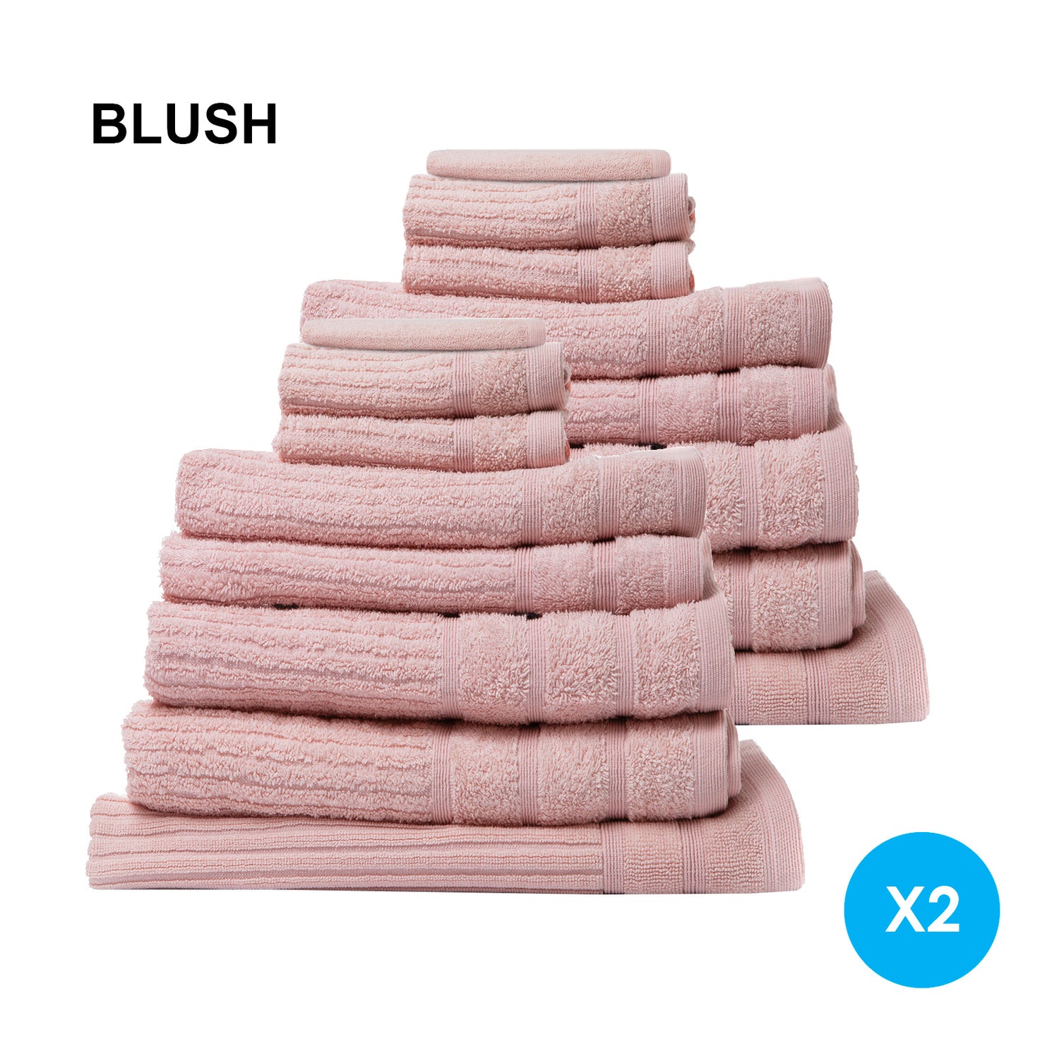 Royal Comfort Cotton Eden Towel Set 600GSM Luxurious Absorbent-Towels-PEROZ Accessories