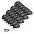 Utmark Round Solar LED Solar Fence Lights x 24 Pack-Outdoor Lights-PEROZ Accessories