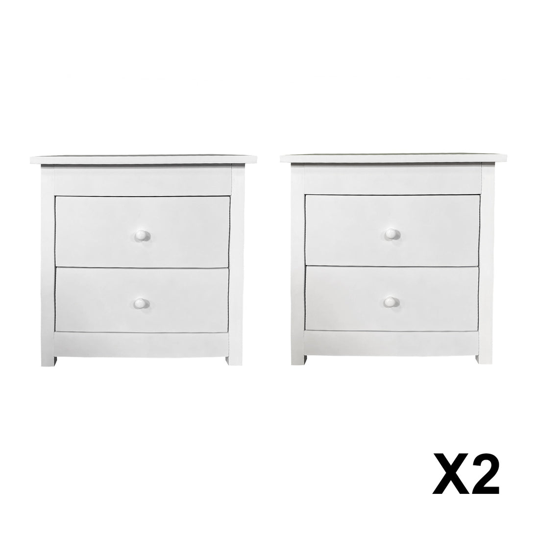 Milano Decor Bedside Table Byron Bay Storage Cabinet Bedroom-Bedside Tables-PEROZ Accessories