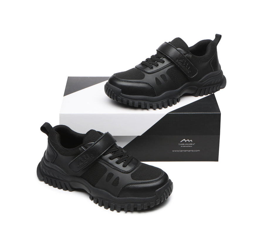 Tarramarra Senior Black Leather School Shoes-School Shoes-PEROZ Accessories