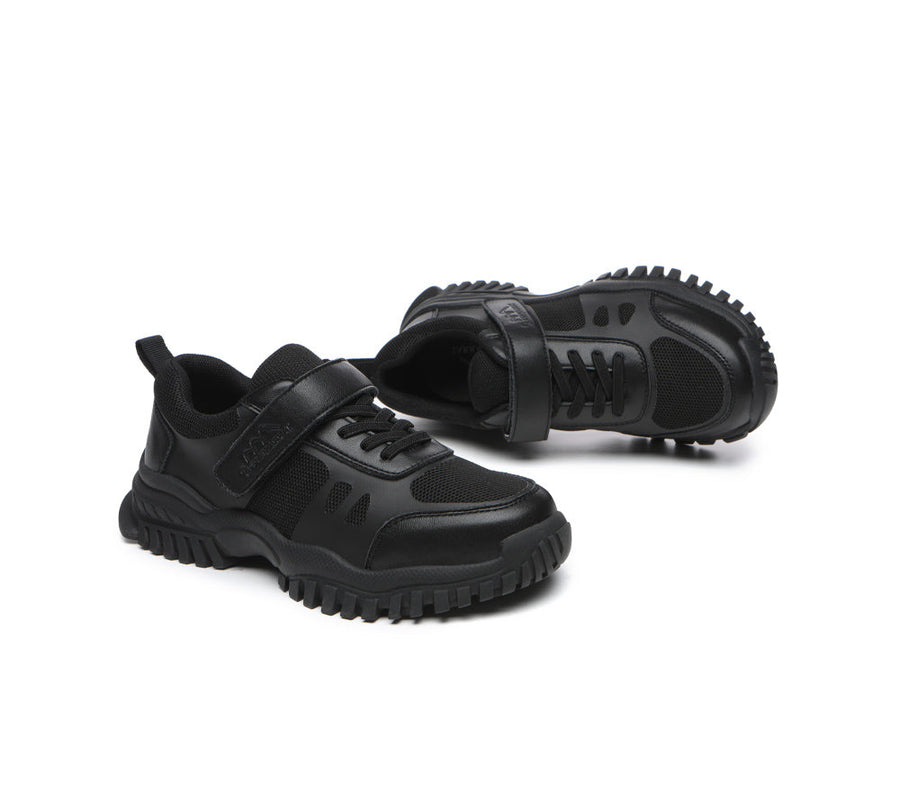 Tarramarra Senior Black Leather School Shoes-School Shoes-PEROZ Accessories