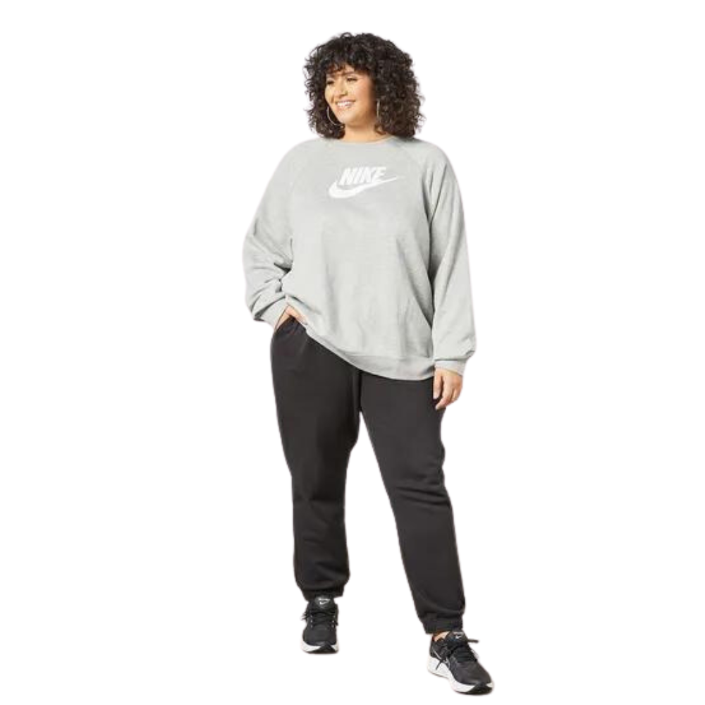 Nike Essentials Plus Crew Neck Fleece - Women Sweatshirts Grey-Fashion-PEROZ Accessories