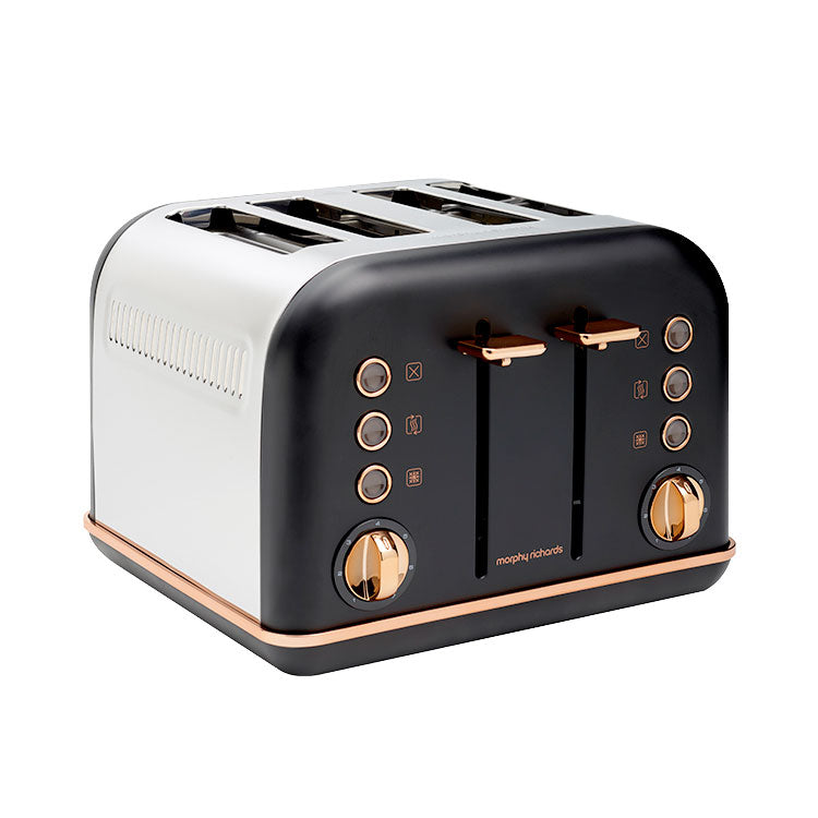 Morphy Richards Accents Rose Gold 4-Slice Toaster-Toasters-PEROZ Accessories
