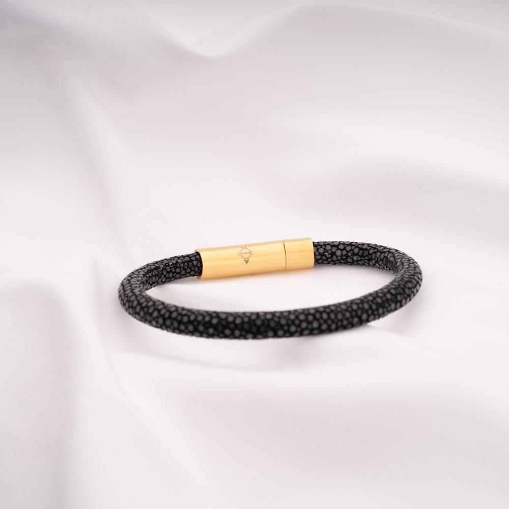 Stingray Skin Leather Bracelet Peroz